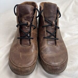Duluth Trading Co. Women's Andina Brown Leather Chukka Ankle Boots Size 11